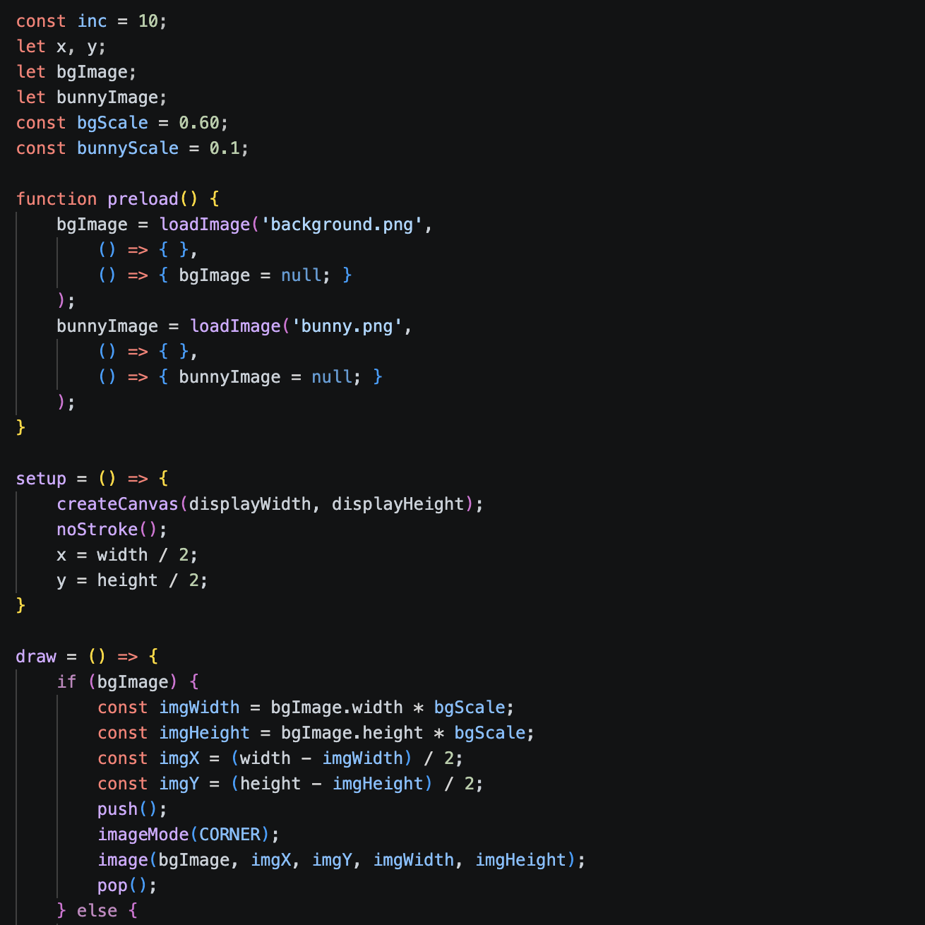 Code used from activity 1 to test the conductivity of different materials with the Makey Makey.